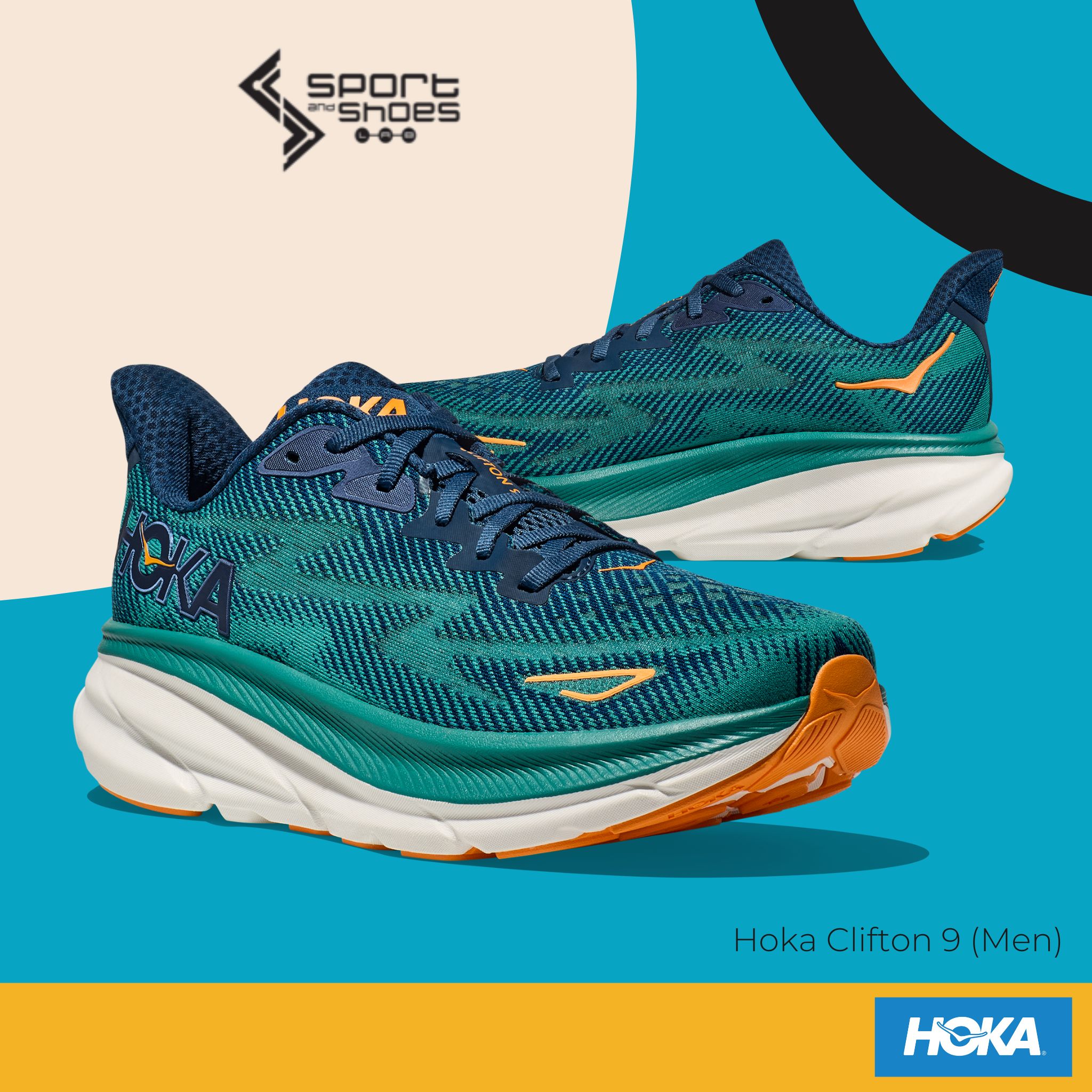 Hoka Clifton 9 WIDE (M) (1132210-MCN)